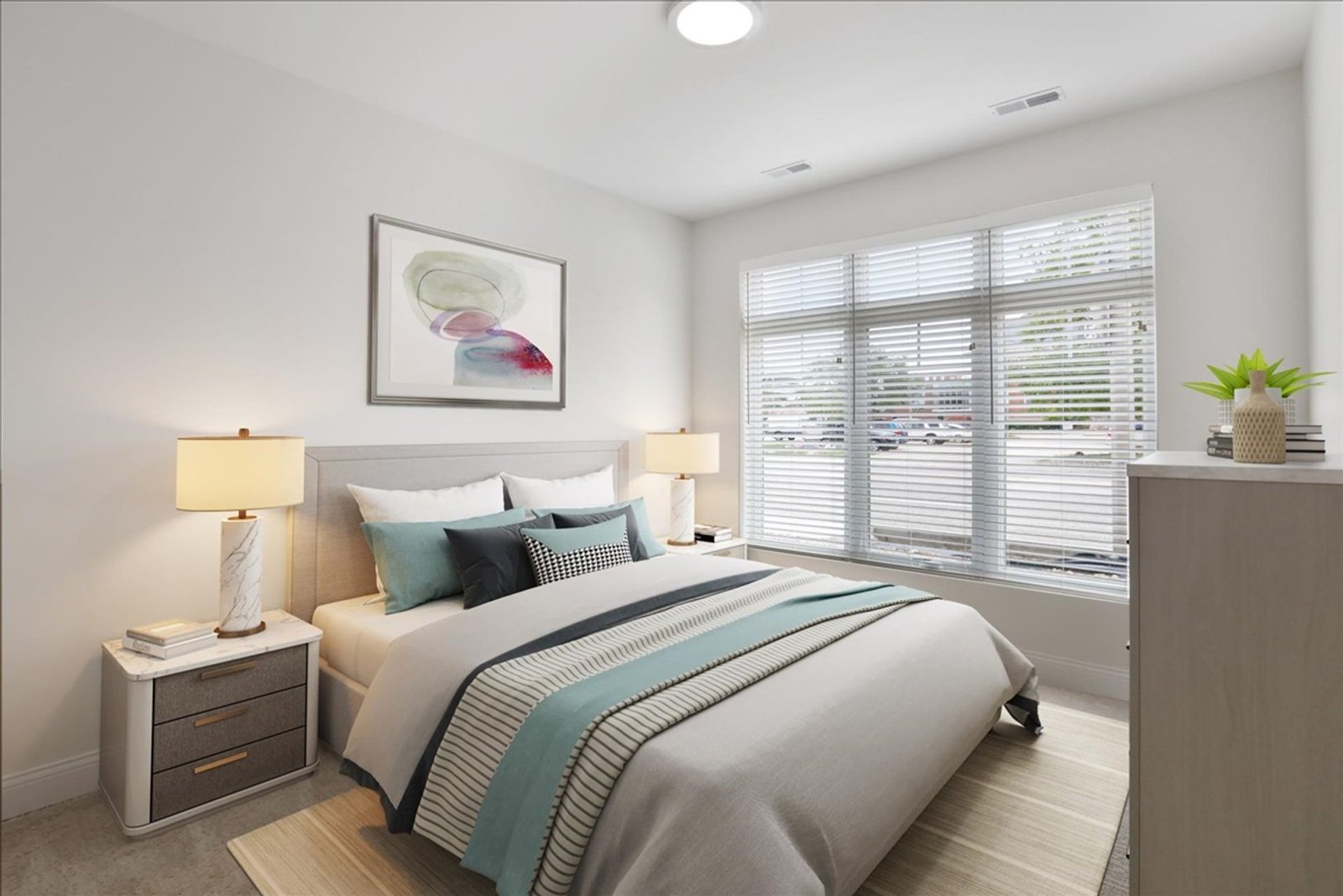 Serene Suite apartment interior at 314 South State Street, Champaign
